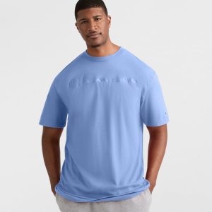 CLASSIC GRAPHIC T-SHIRT, TONAL SCRIPT LOGO - BIG & TALL