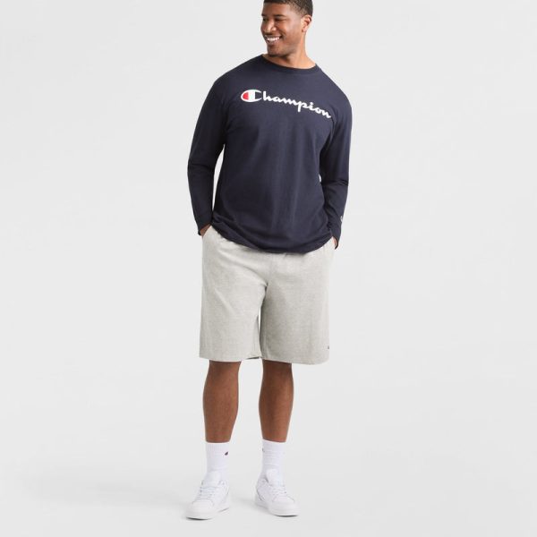 CLASSIC GRAPHIC LONG-SLEEVE T-SHIRT, SCRIPT LOGO - BIG & TALL - Image 4