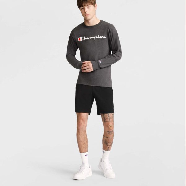 CLASSIC GRAPHIC LONG-SLEEVE T-SHIRT, SCRIPT LOGO - Image 4