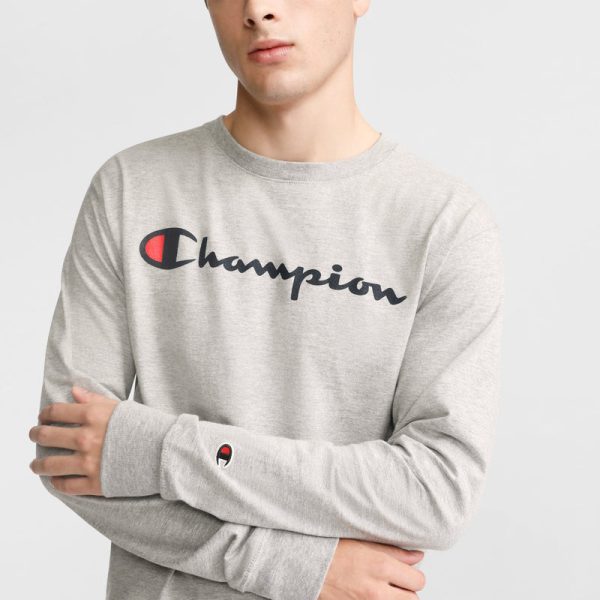CLASSIC GRAPHIC LONG-SLEEVE T-SHIRT, SCRIPT LOGO - Image 3