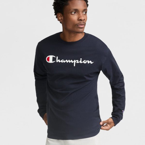 CLASSIC GRAPHIC LONG-SLEEVE T-SHIRT, SCRIPT LOGO