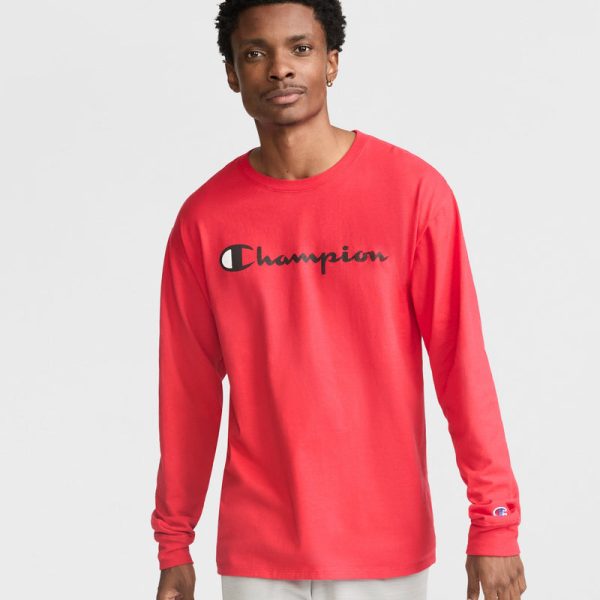 CLASSIC GRAPHIC LONG-SLEEVE T-SHIRT, SCRIPT LOGO