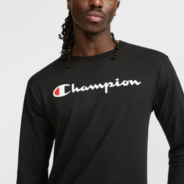 CLASSIC GRAPHIC LONG-SLEEVE T-SHIRT, SCRIPT LOGO - Image 3