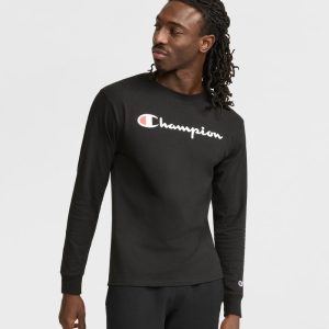 CLASSIC GRAPHIC LONG-SLEEVE T-SHIRT, SCRIPT LOGO