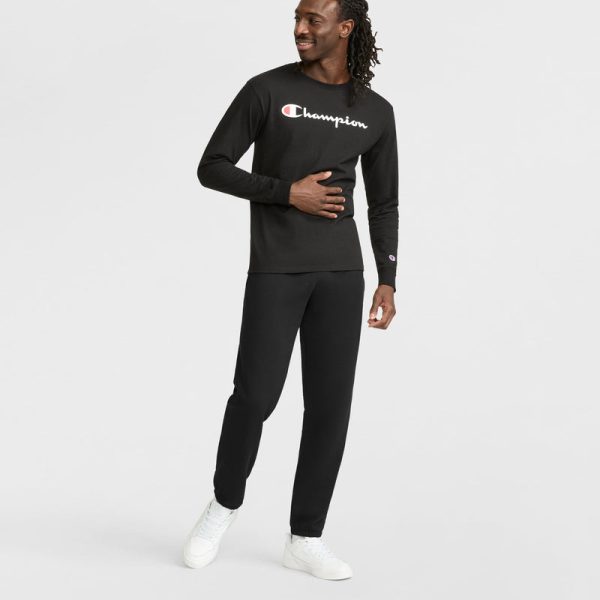 CLASSIC GRAPHIC LONG-SLEEVE T-SHIRT, SCRIPT LOGO - Image 4
