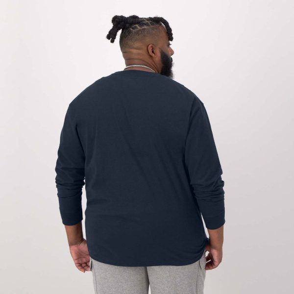 CLASSIC LONG-SLEEVE T-SHIRT, EMBROIDERED C LOGO - BIG & TALL - Image 3
