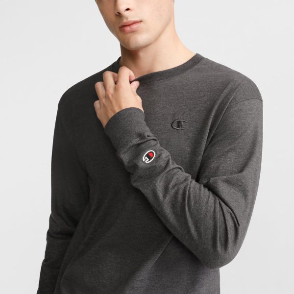 CLASSIC LONG SLEEVE T-SHIRT, EMBROIDERED C LOGO - Image 3