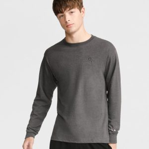 CLASSIC LONG SLEEVE T-SHIRT, EMBROIDERED C LOGO