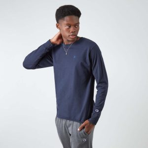CLASSIC LONG SLEEVE T-SHIRT, EMBROIDERED C LOGO