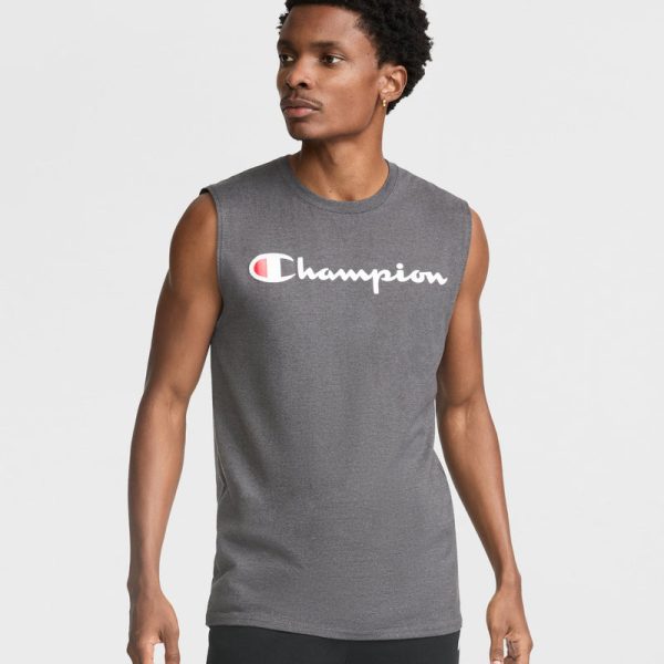 CLASSIC MUSCLE TANK, SCRIPT LOGO