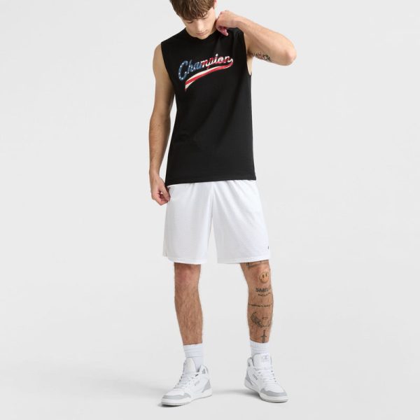 CLASSIC GRAPHIC MUSCLE TANK, USA FLAG SCRIPT - Image 5