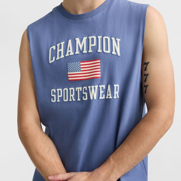 CLASSIC GRAPHIC MUSCLE TANK, USA SPORTSWEAR - Image 3