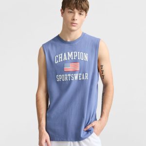 CLASSIC GRAPHIC MUSCLE TANK, USA SPORTSWEAR