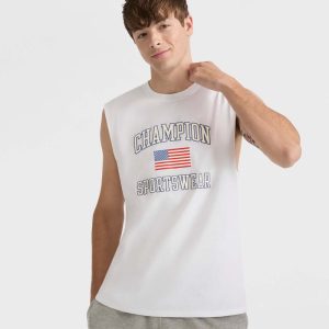 CLASSIC GRAPHIC MUSCLE TANK, USA SPORTSWEAR