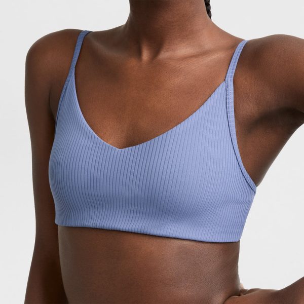 SOFT TOUCH RIBBED SPORTS BRA, C LOGO - Image 4