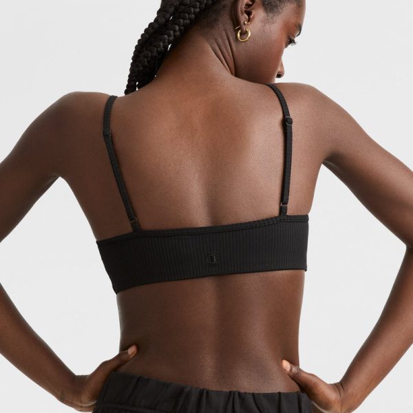 SOFT TOUCH RIBBED SPORTS BRA, C LOGO - Image 2