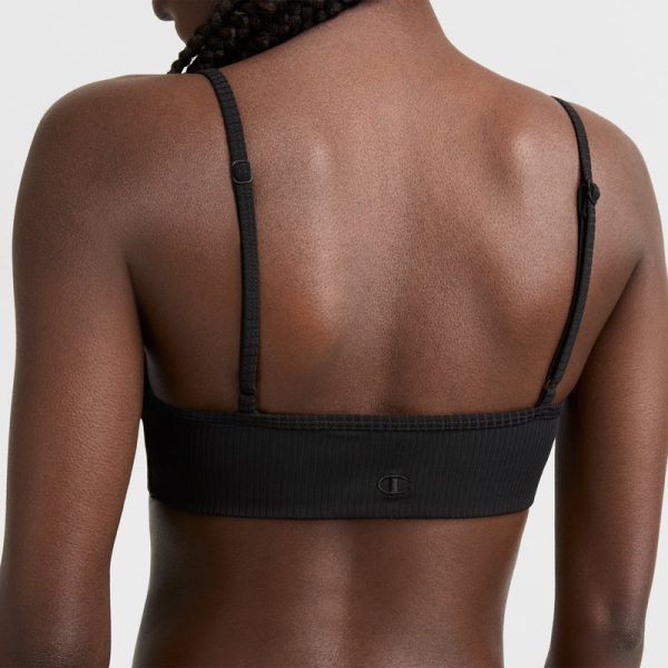 SOFT TOUCH RIBBED SPORTS BRA, C LOGO - Image 3