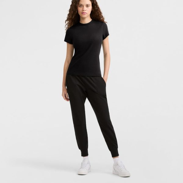 SLIM RIBBED TEE, ICONIC C PATCH - Image 3
