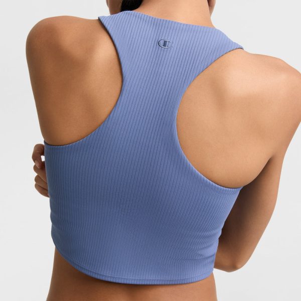 SOFT TOUCH RIBBED CROPPED TANK TOP, C LOGO - Image 4