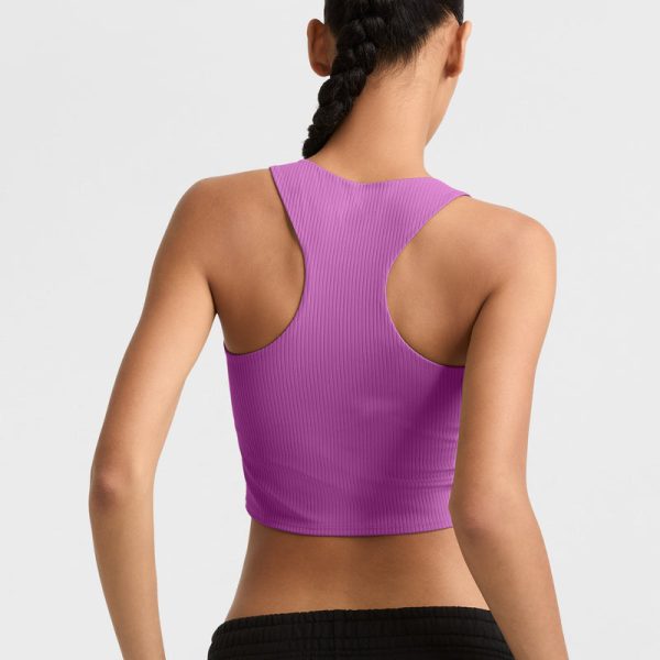 SOFT TOUCH RIBBED CROPPED TANK TOP, C LOGO - Image 2