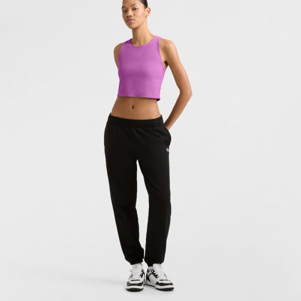 SOFT TOUCH RIBBED CROPPED TANK TOP, C LOGO - Image 5