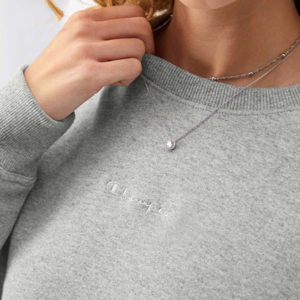 POWERBLEND CREWNECK SWEATSHIRT, EMBROIDERED SCRIPT LOGO - Image 4