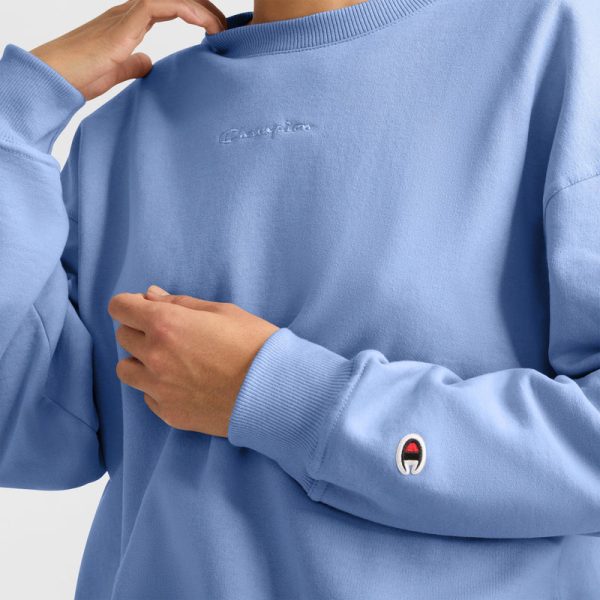 POWERBLEND CREWNECK SWEATSHIRT, EMBROIDERED SCRIPT LOGO - Image 3
