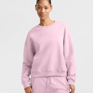 POWERBLEND CREWNECK SWEATSHIRT, EMBROIDERED SCRIPT LOGO