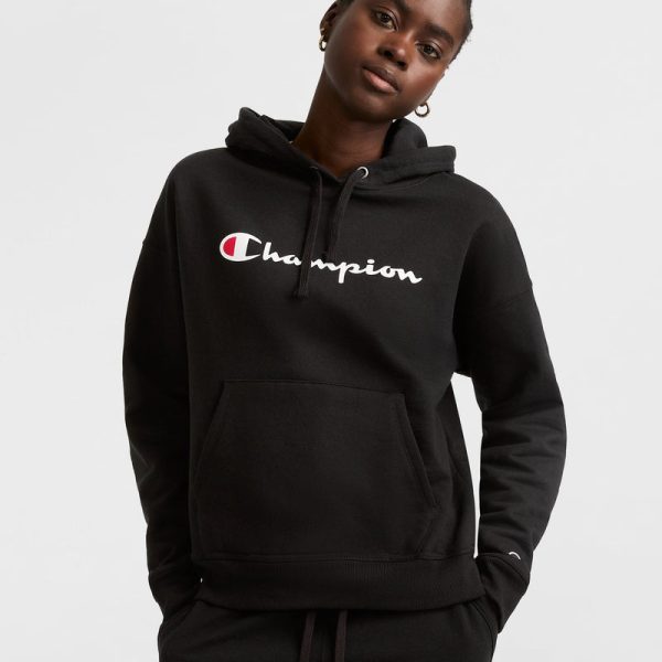POWERBLEND HOODIE, SCRIPT LOGO