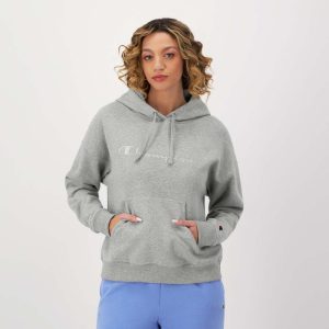 POWERBLEND HOODIE, RELAXED, FULL EMBROIDERED SCRIPT LOGO