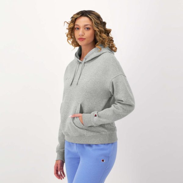 POWERBLEND HOODIE, RELAXED, FULL EMBROIDERED SCRIPT LOGO - Image 2