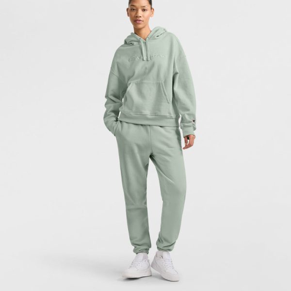 POWERBLEND HOODIE, RELAXED, FULL EMBROIDERED SCRIPT LOGO - Image 4