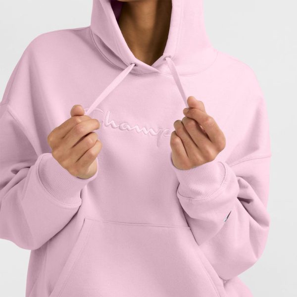 POWERBLEND HOODIE, RELAXED, FULL EMBROIDERED SCRIPT LOGO - Image 3