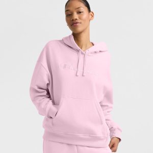 POWERBLEND HOODIE, RELAXED, FULL EMBROIDERED SCRIPT LOGO