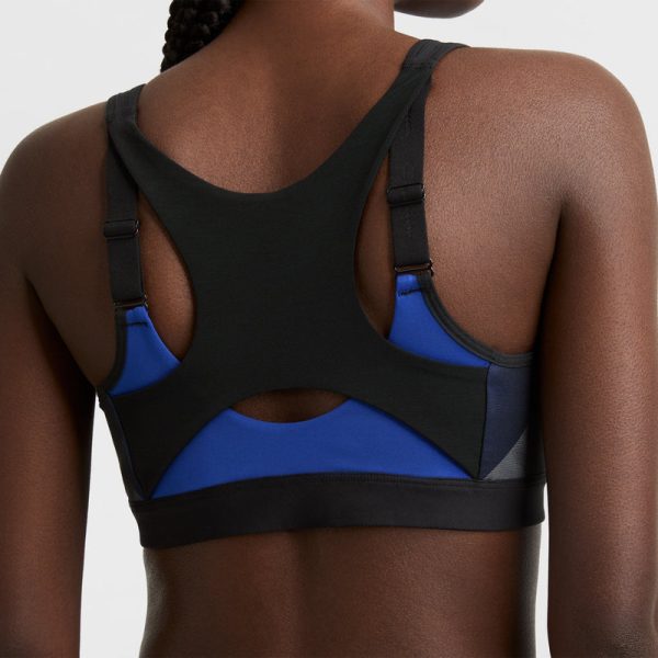MOTION CONTROL ZIP SPORTS BRA, WIREFREE, SCRIPT LOGO - Image 3
