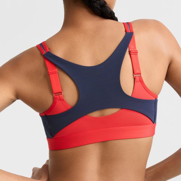 MOTION CONTROL ZIP SPORTS BRA, WIREFREE, SCRIPT LOGO - Image 4