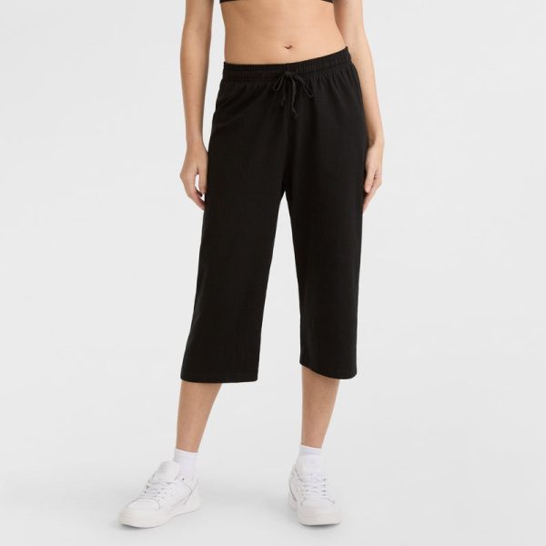 LIGHTWEIGHT LOUNGE CAPRI PANTS, C LOGO