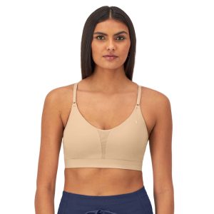 SOFT TOUCH SPORTS BRA, TONAL C LOGO