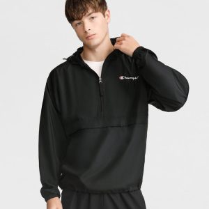 STADIUM PACKABLE JACKET, SCRIPT LOGO