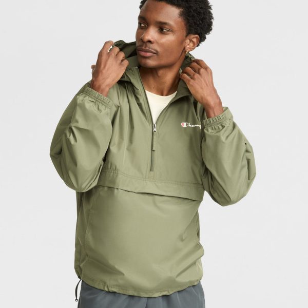 STADIUM PACKABLE JACKET, SCRIPT LOGO